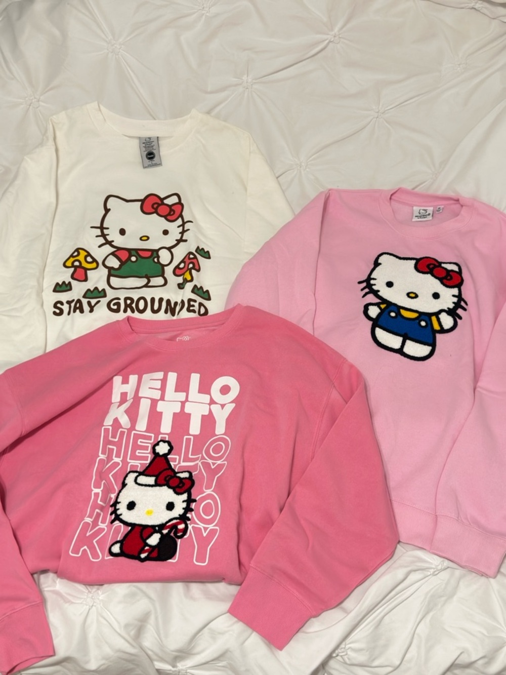 Hello Kitty Sweatshirt Bundle Mushroom Christmas Pink